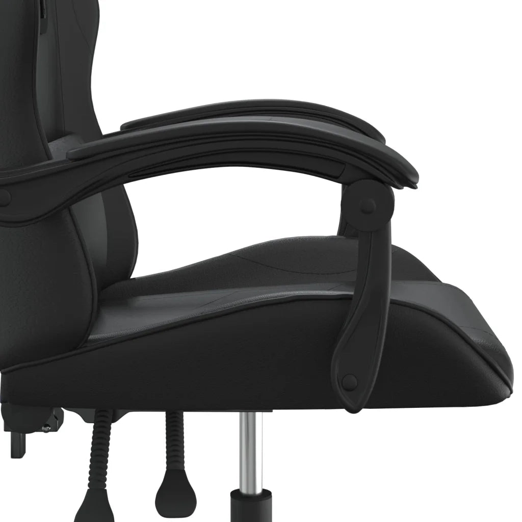vidaXL Sedia da Gaming Nera in Similpelle