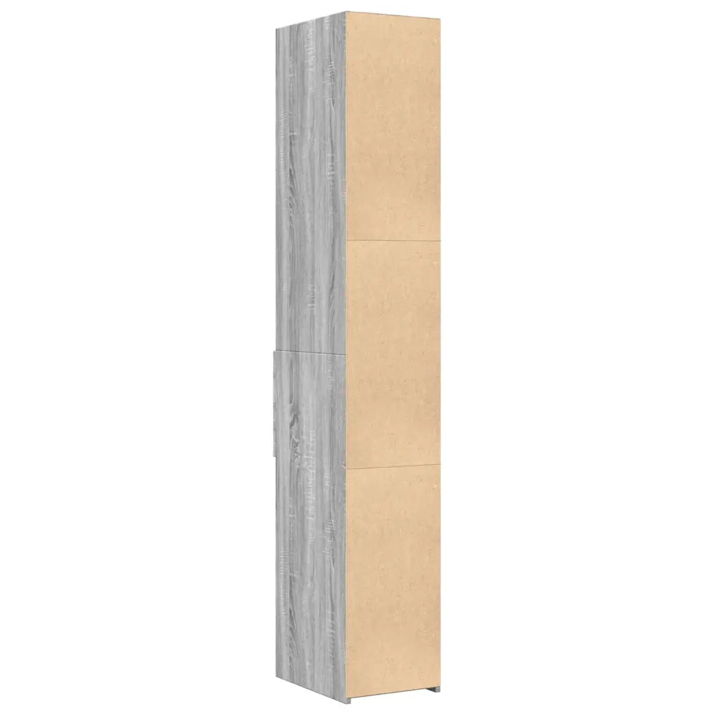 Credenza Grigio Sonoma 30x42,5x185 cm in Legno Multistrato 846241