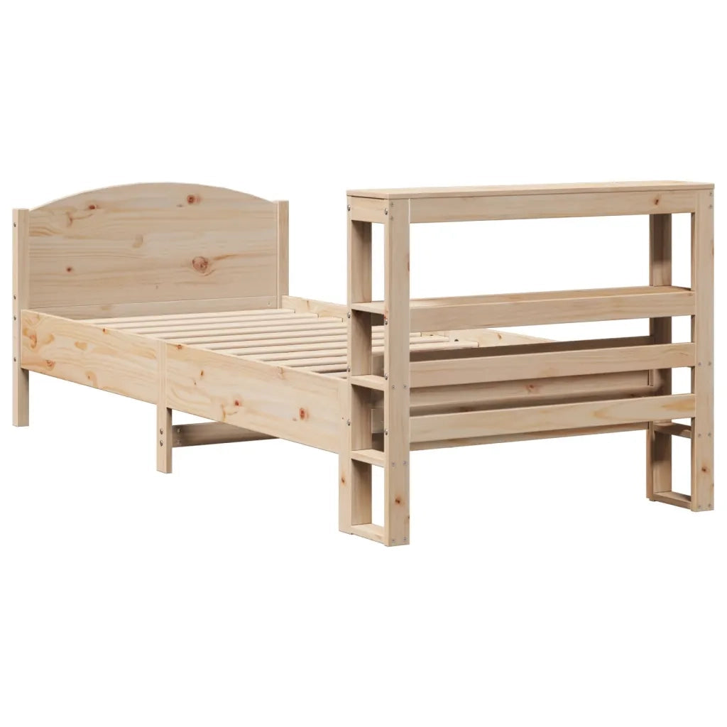 Letto senza Materasso 75x190 cm in Legno Massello Pino