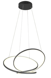 Lampada a sospensione moderna nera LED 52W CCT Darvin Trio