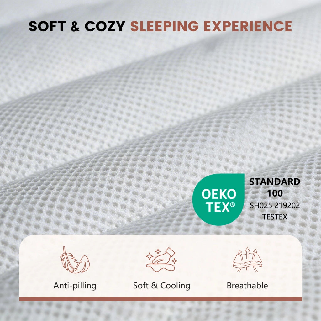 Materasso in schiuma fredda ergonomico bianco 90x200 cm