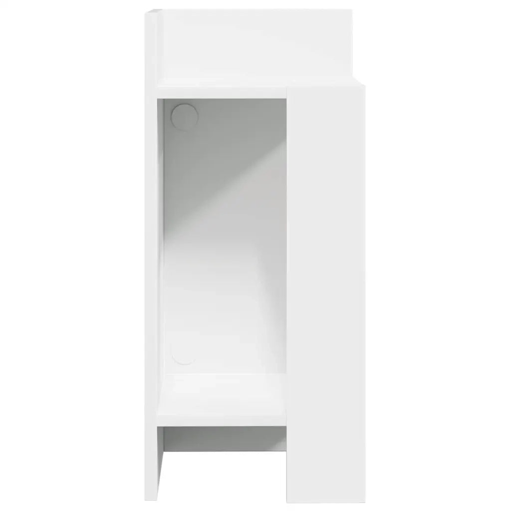 Tavolino Laterale con Ripiano-Tavolino da soggiorno Nero 25,5x27x60 cm