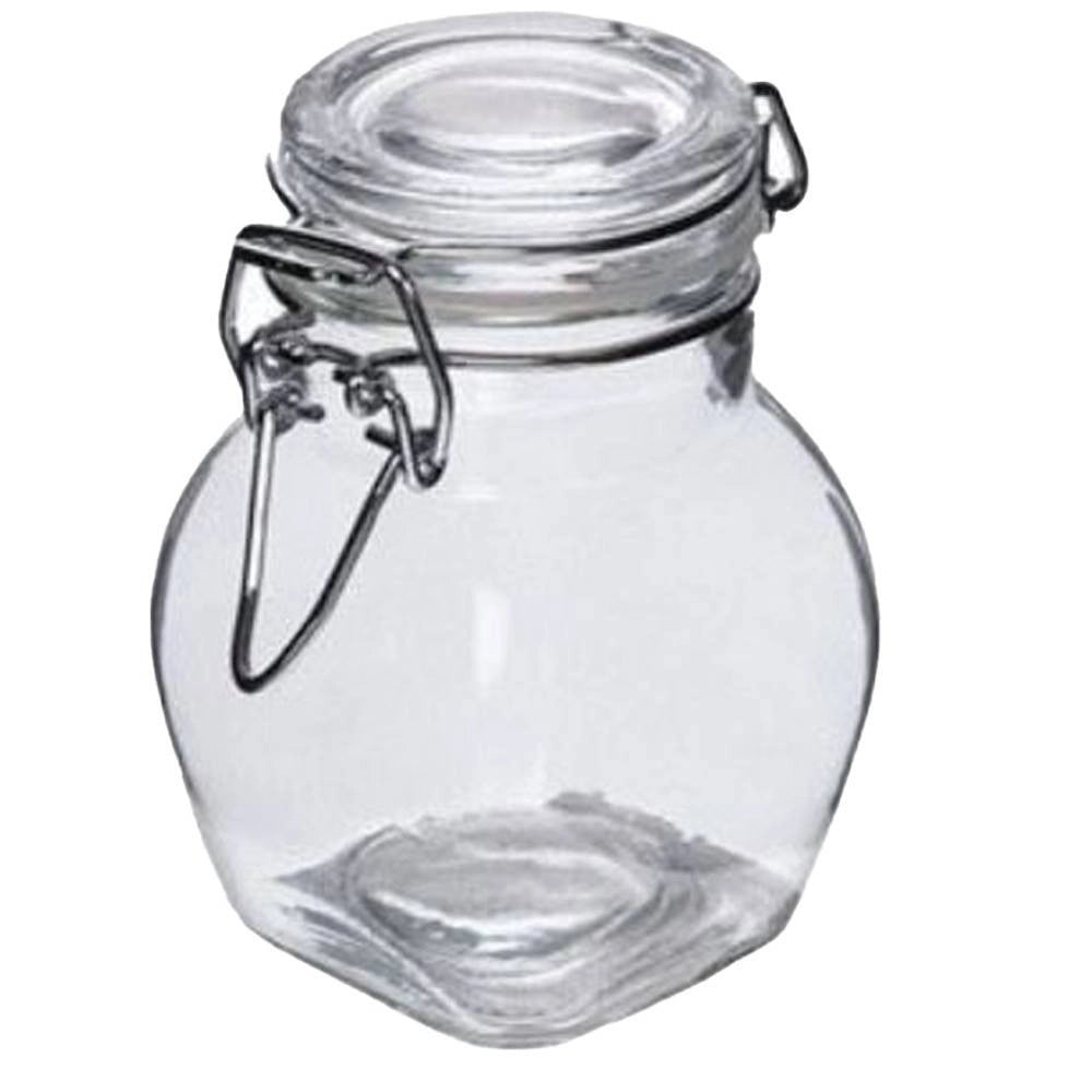 Trade Shop - Set 12 Pz Barattolino Vasetto Con Tappo Ermetico Porta Spezie In Vetro 90ml -