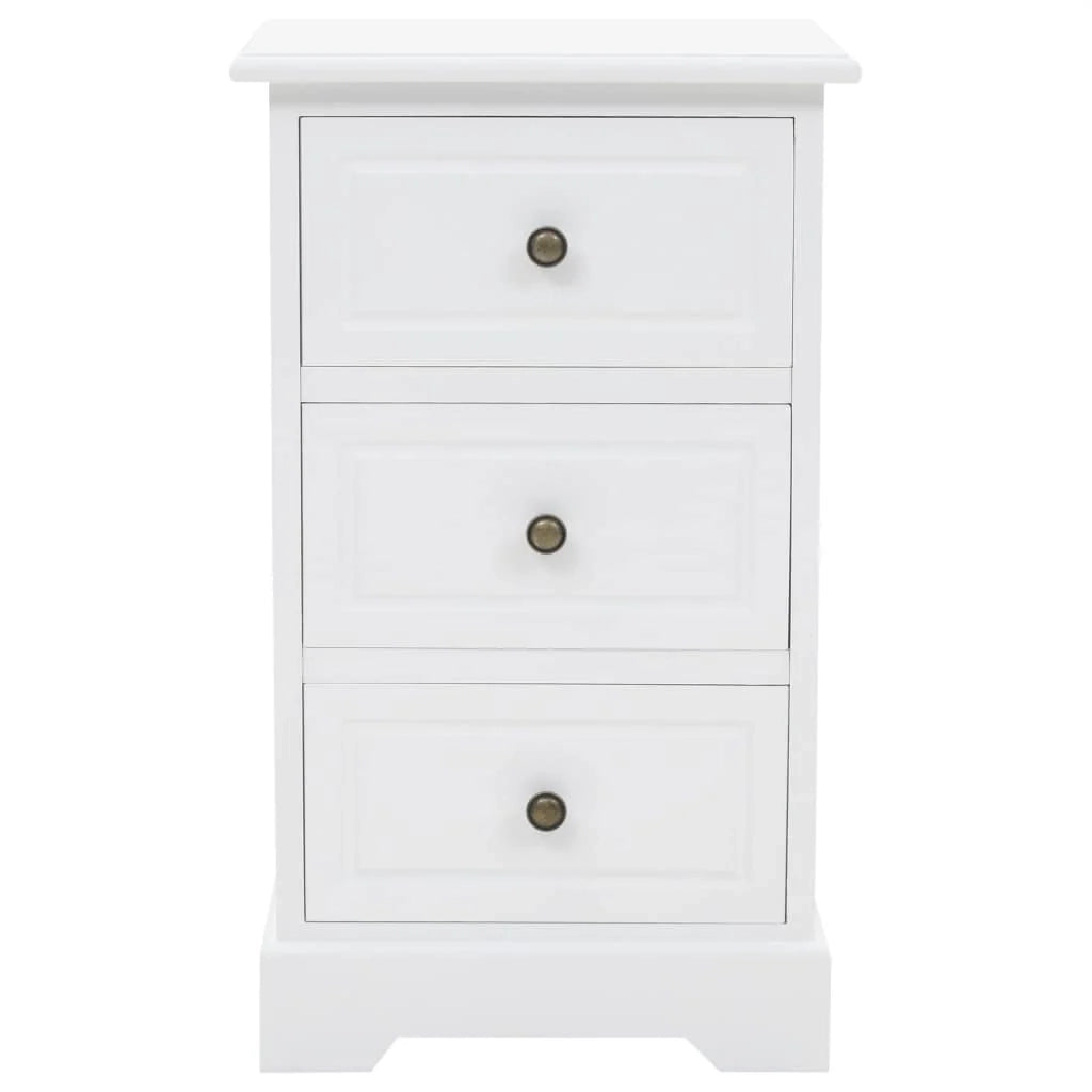 Comodino cassettiera mobile per camera da letto MDF e legno di pino 35 x 32 x 59 cm 1402106