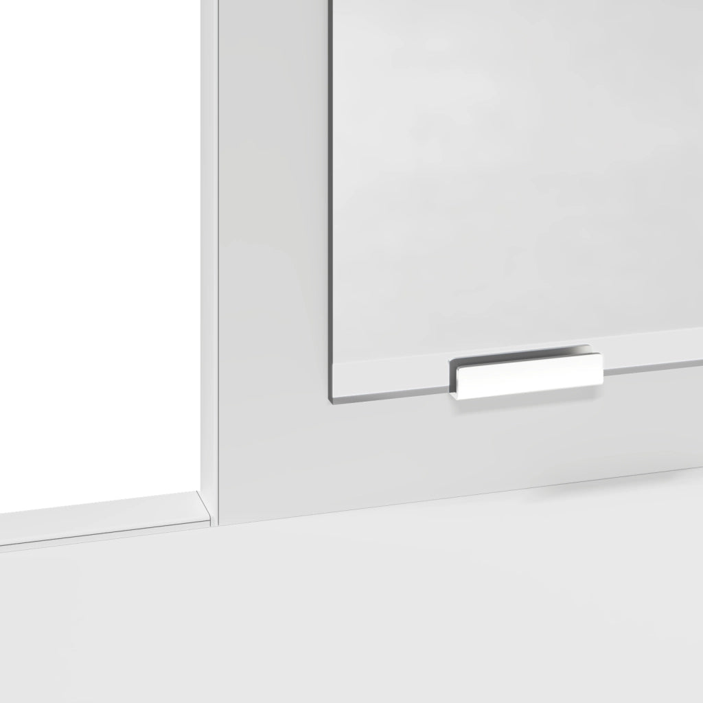 Toilette con Cassetti Bianca 100x41x140 cm di