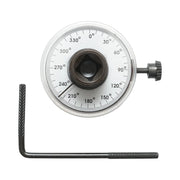 Adattatore per chiave dinamometrica da 1/2" con goniometro da 0 a 360 gradi. Breckner Germany