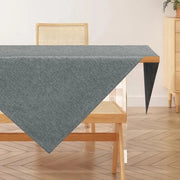 Tavolino Copri Tavolo 80x80cm Copri Tavolo, colore grigio, stoffa in lino Copri Tavoli lavabili Copri Tavolo in poliestere impermeabile con effetto lotus, resistente ai graffi, adatto per soggiorno, sala da pranzo, balcone, giardino.