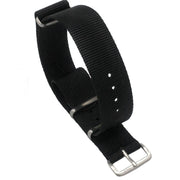 Trade Shop - Cinturino In Nylon Universale Ricambio Per Orologio Larghezza 20mm Nero -