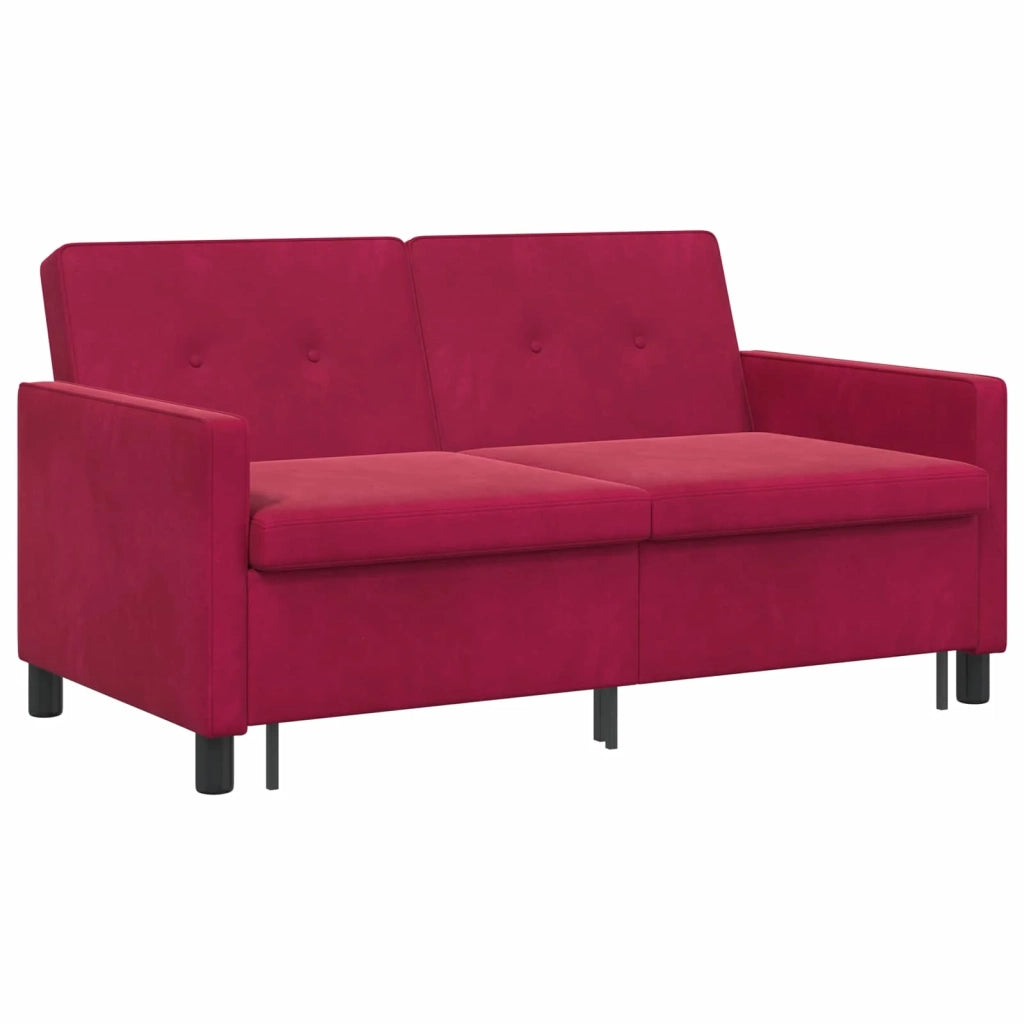 Divano letto Rosso Vino Tessuto