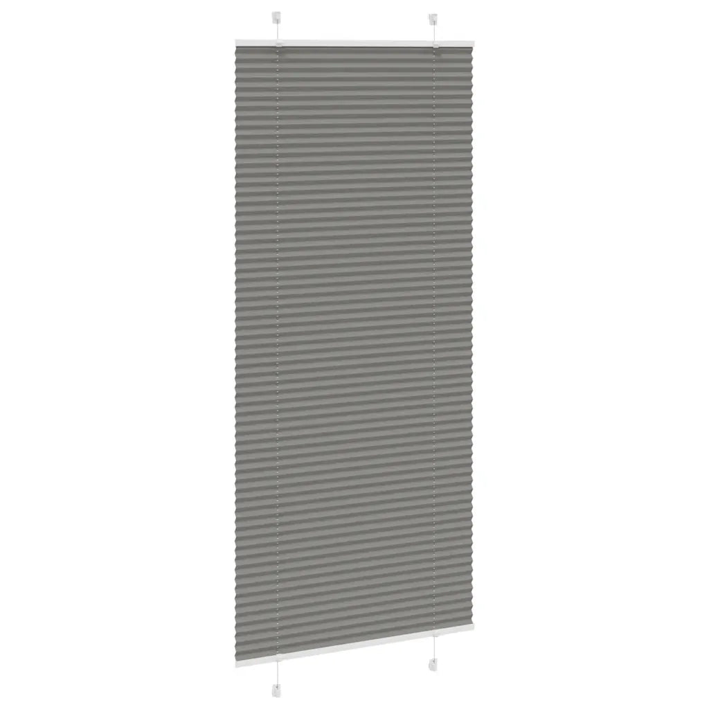 Tenda Plissettata Antracite 90x200 cm Larghezza Tessuto 89,4 cm 4015107