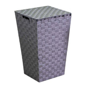 Cestone poliestere grigio quadro cm 33x33h53