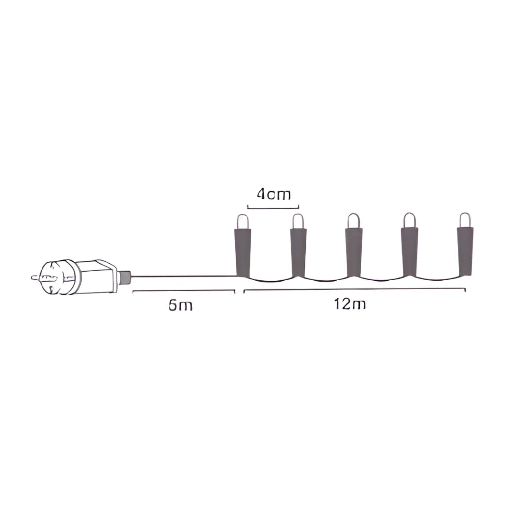LUCI DI NATALE A LED 300LED BIANCO CALDO INTERNO ESTERNO IP44 8 GIOCHI DI LUCI CON MEMORIA