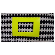 Trade Shop - Placca Placche Placchete Compatibili Living Light In Abs 3 4 7 Posti Colorate - Giallo Fluo -4 Fori     -