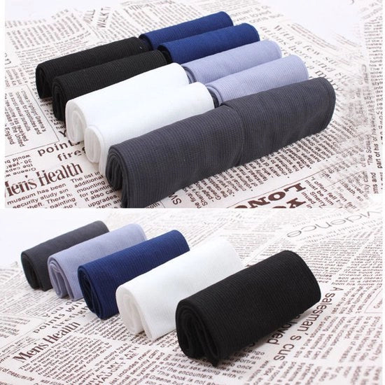 5 pacchi di fibre di bambù a maglia ultradensa calze corti per uomo