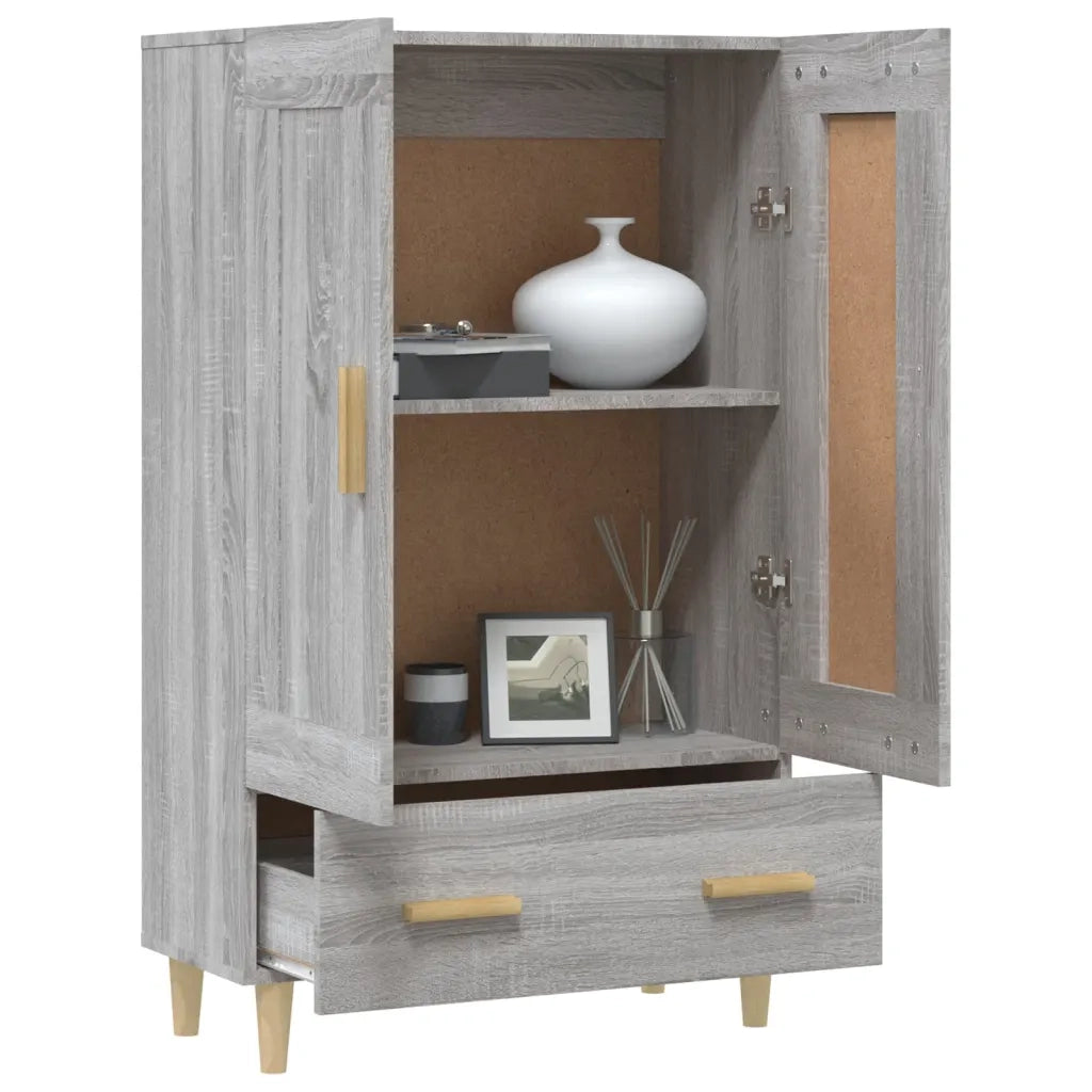 Credenza Grigio Sonoma 70x31x115 cm in Legno Multistrato 817484