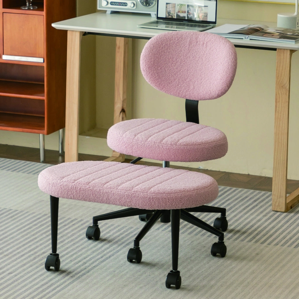 Sedia da Ufficio Velvet ¨C MINIMAL ¨C Girevole 360¡ã, Poggiapiedi Integrato, Regolabile