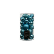 Peragashop, Palline di Natale, 30 Pezzi, Miste Blu, 6 cm