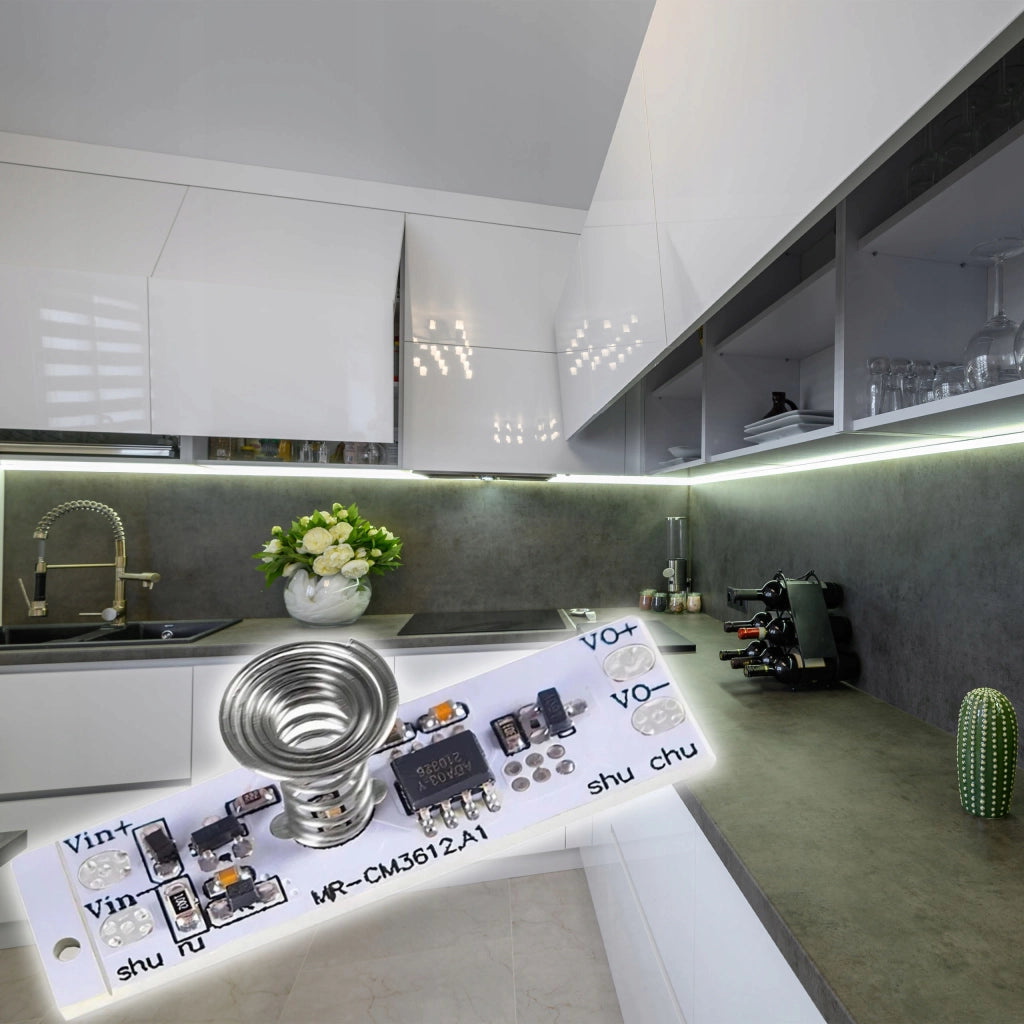 Interruttore Dimmer Touch per Strisce LED 12V 5A – Controllo Tattile, Regolazione Continua, Design Elegante