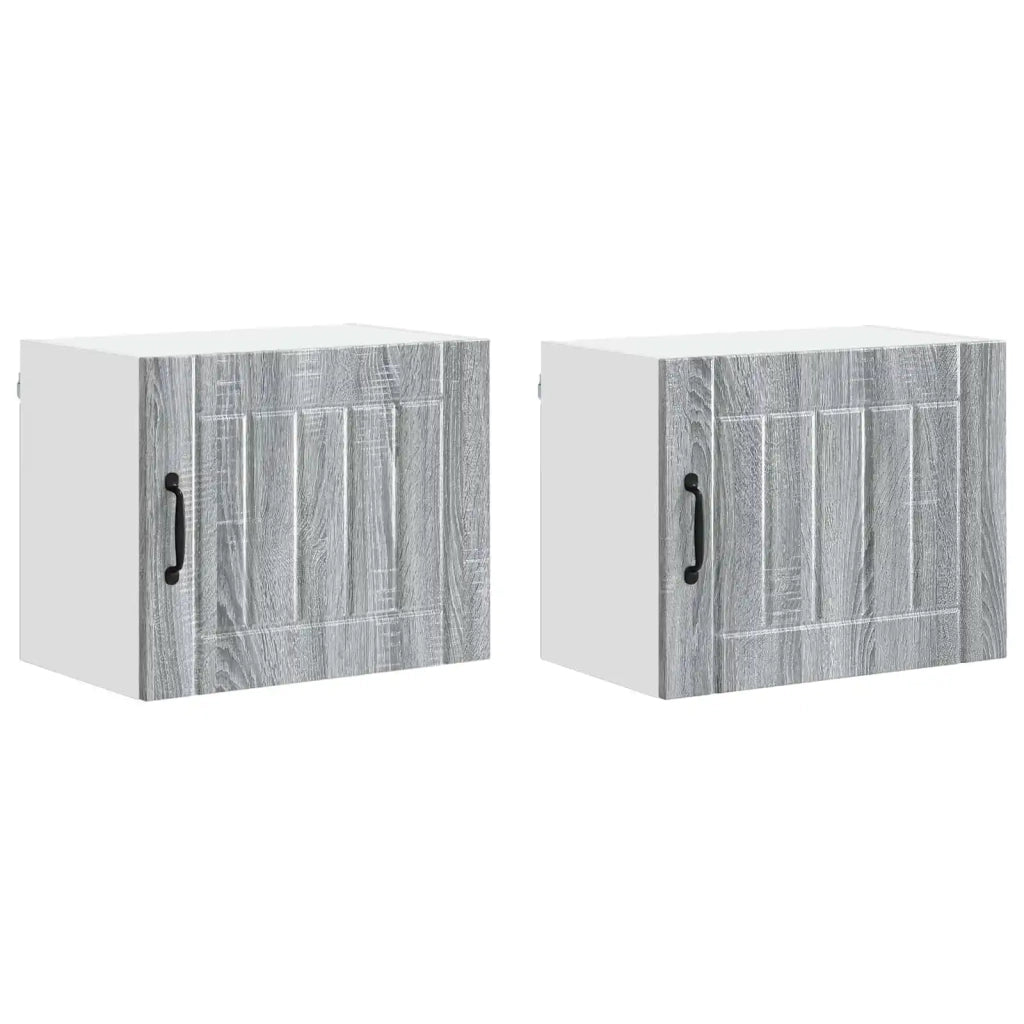 Armadietto a muro Lucca 2 pcs Grigio Sonoma 50 x 31 x 40 cm 884907
