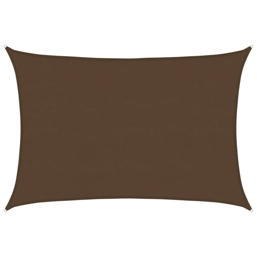 Vela Parasole | Telo Ombra | Vela da ombra 160 g/m2 Marrone 5x6 m in HDPE