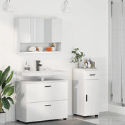 Set di mobili per il bagno con cassetto con porta 3 pcs Bianco 3393033
