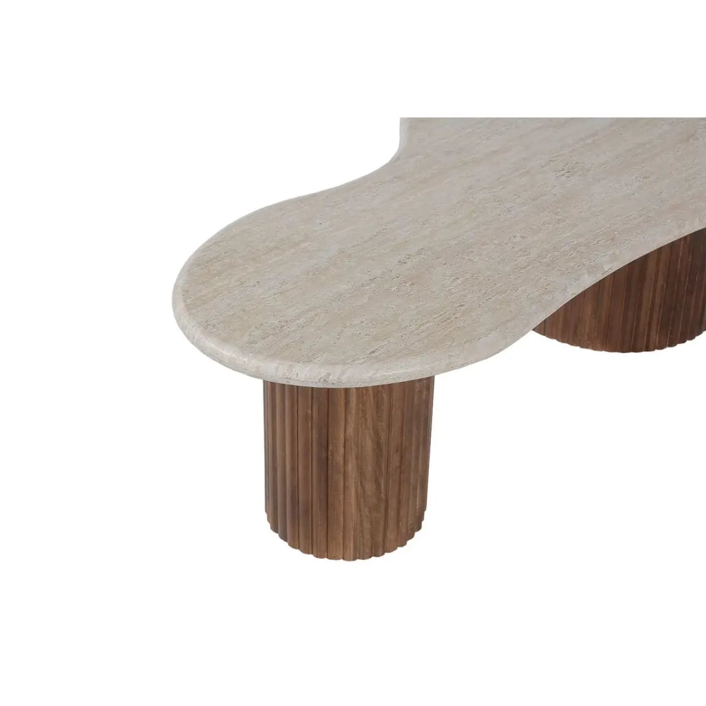 Tavolino basso in legno massiccio collezione DELHI - Stile etnico e design