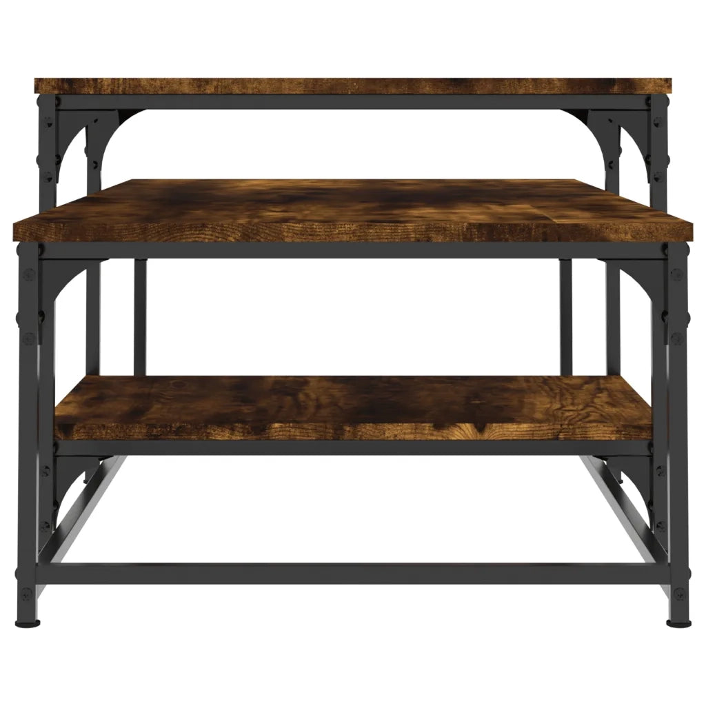 Tavolino da salotto | Tavolino da caff¨¨ | Tavolino da Soggiorno Rovere Fumo 102x60x45 cm Legno Multistrato