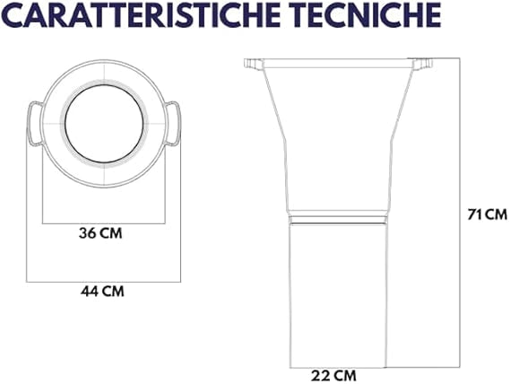 TRAMOGGIA X RIEMPIMENTO SACCHI  CM 22X71 BOCCA CM 36