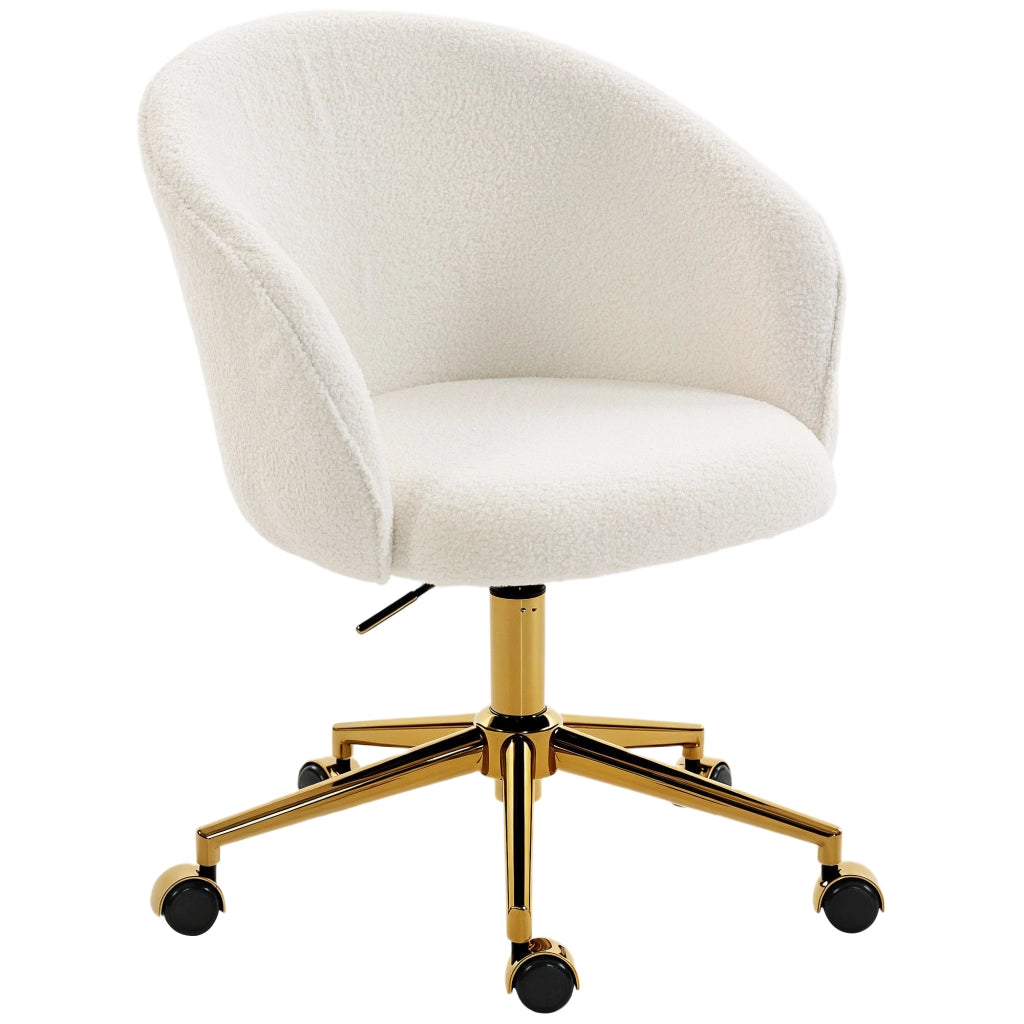 Sedia da ufficio ergonomica regolabile in altezza ¨C zephmum ¨C crema