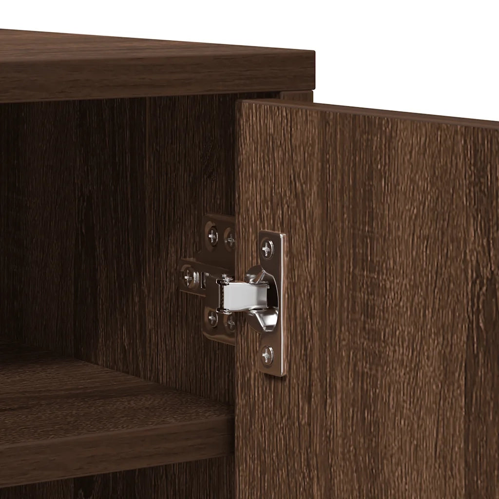 Scarpiera Rovere Marrone 60x35x92 cm in Legno Multistrato 816013