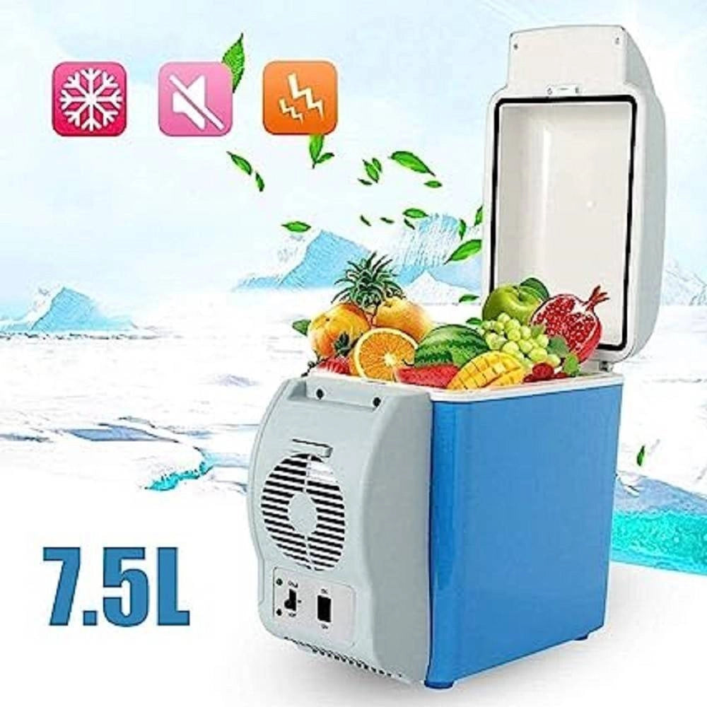 Trade Shop - Mini Frigorifero Portatile 7,5 Litri 12 V Frigo Scaldavivande Auto Barca Camper -