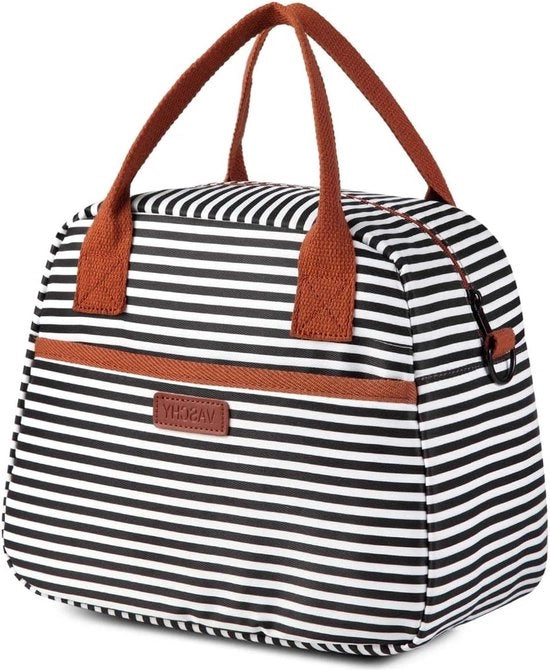 Tas per la Colazione per Donne - Scatola Isolata per la Colazione con Maniglia e Cinturino Rimovibile per Ragazze Adolescenti - Borsa per la Colazione Riconfezionabile con Maniglia e Cinturino per Ufficio e Scuola - Fiori di Sonoro