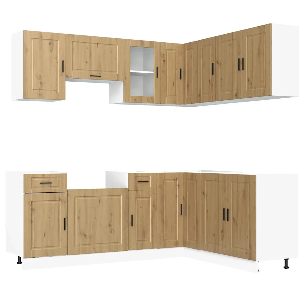 vidaXL Set Mobili da Cucina 11 pz Porto Rovere Artigianale Truciolato