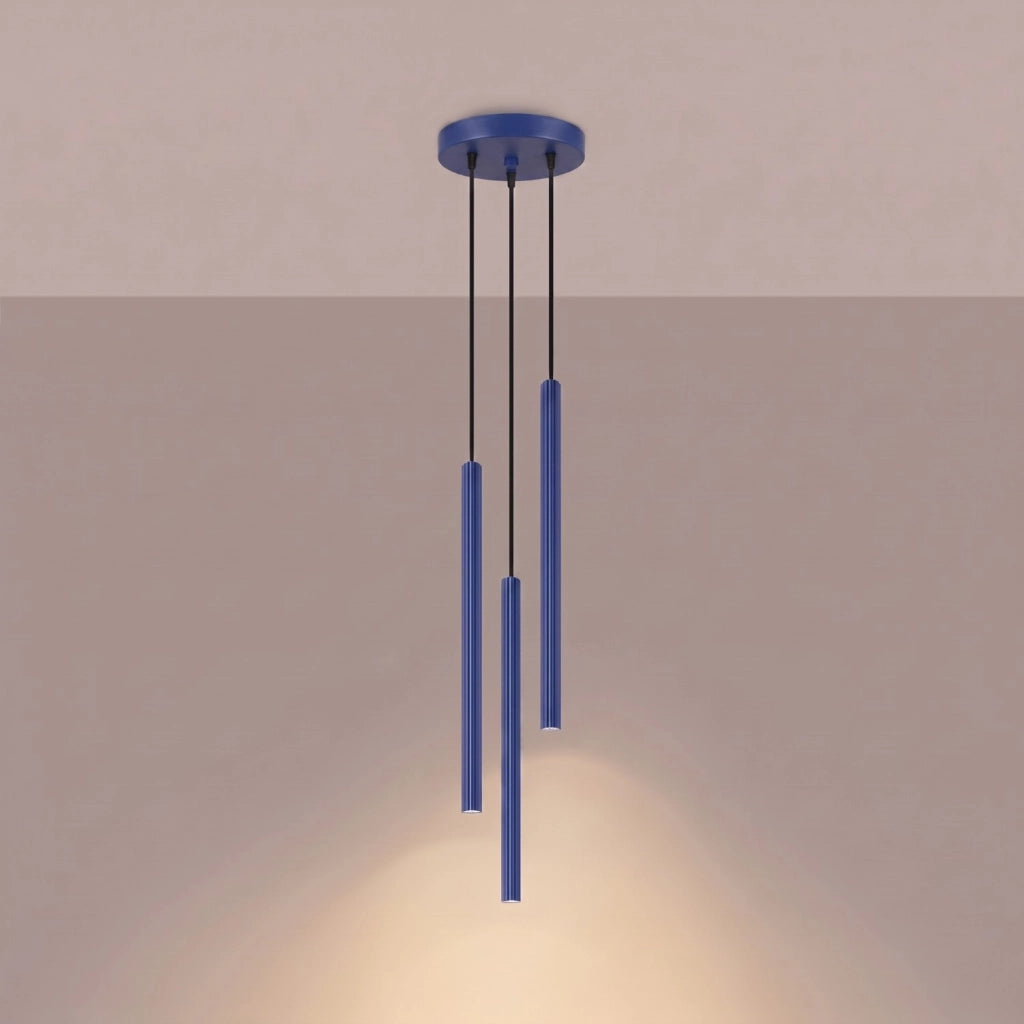 Lampada a sospensione ARCHE 3P oltremare
