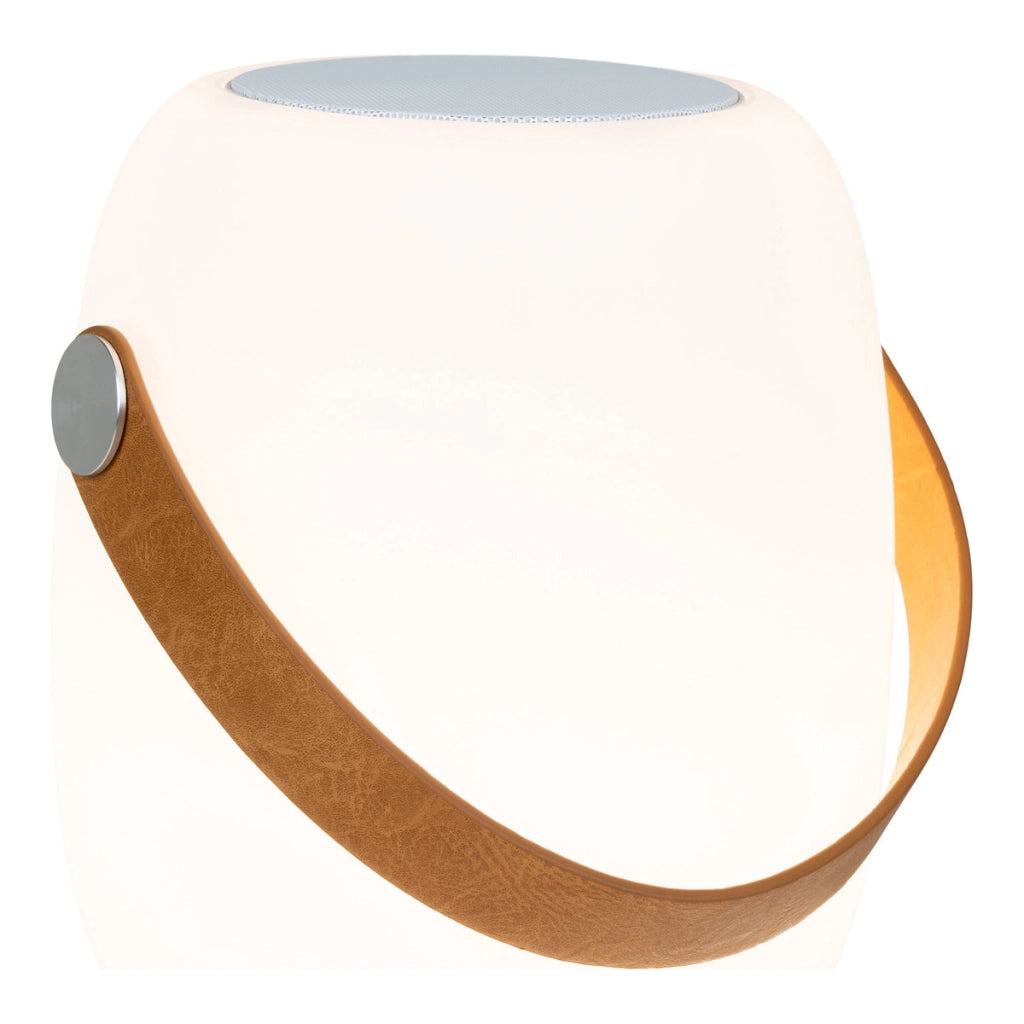 Lampada da Esterno Ricaricabile Cardiff, Bianco, Polietilene, 18x18x21 cm