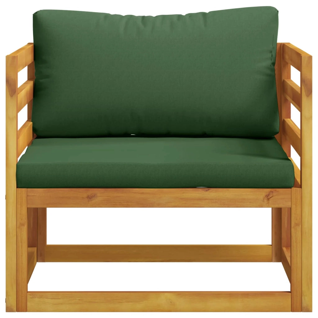Poltrona componibile con cuscini 100 % poliestere Solid-Acacia 42028322