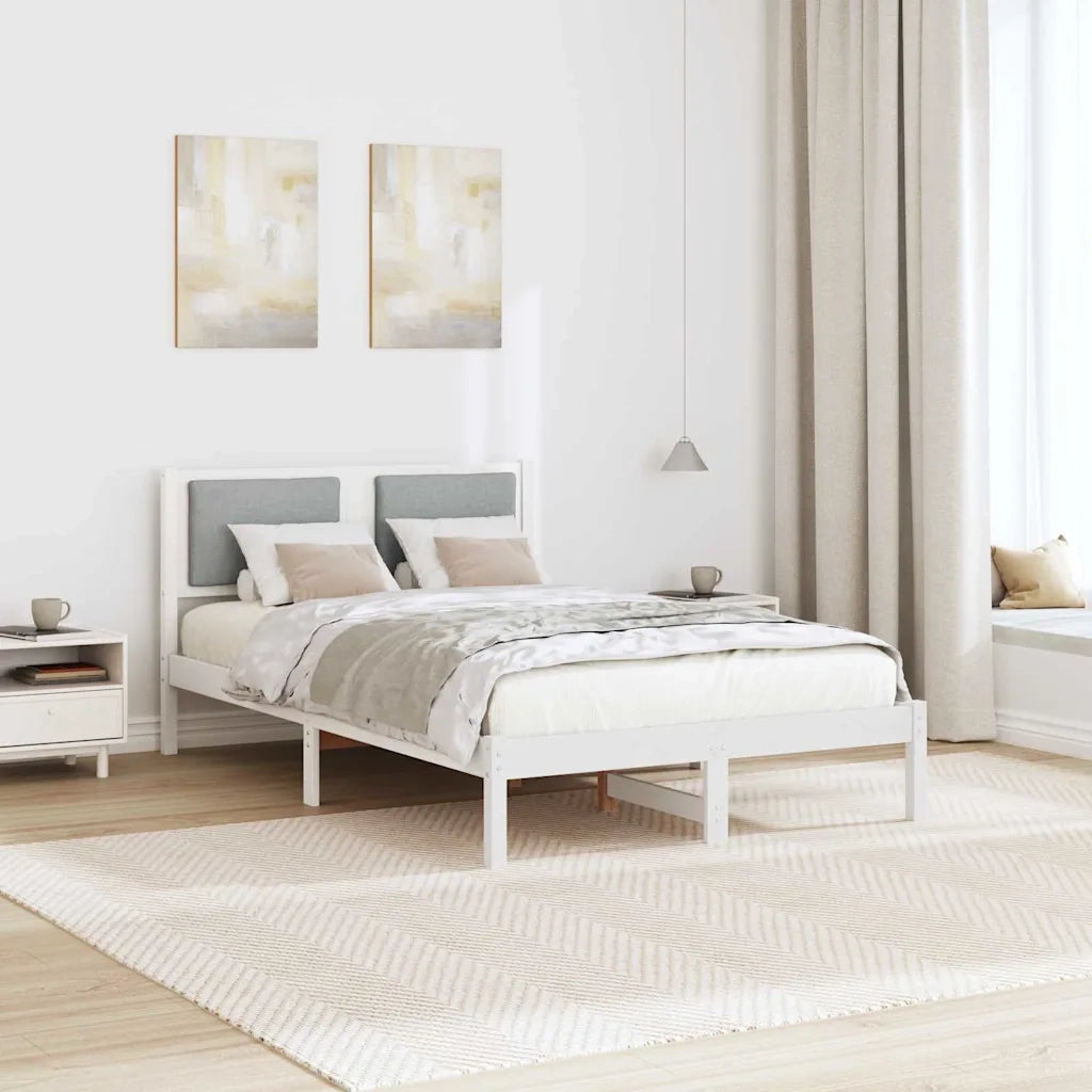 Struttura del letto Grigio chiaro 120 x 200 cm Pino massello 878123