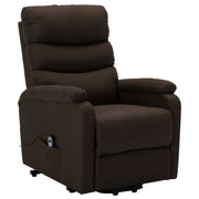 Poltrona Alzapersona Marrone Scuro in Tessuto 321241