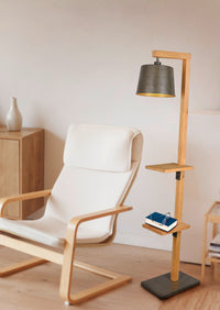 Piantana da Interno  E27 in Legno naturale Legno Naturale