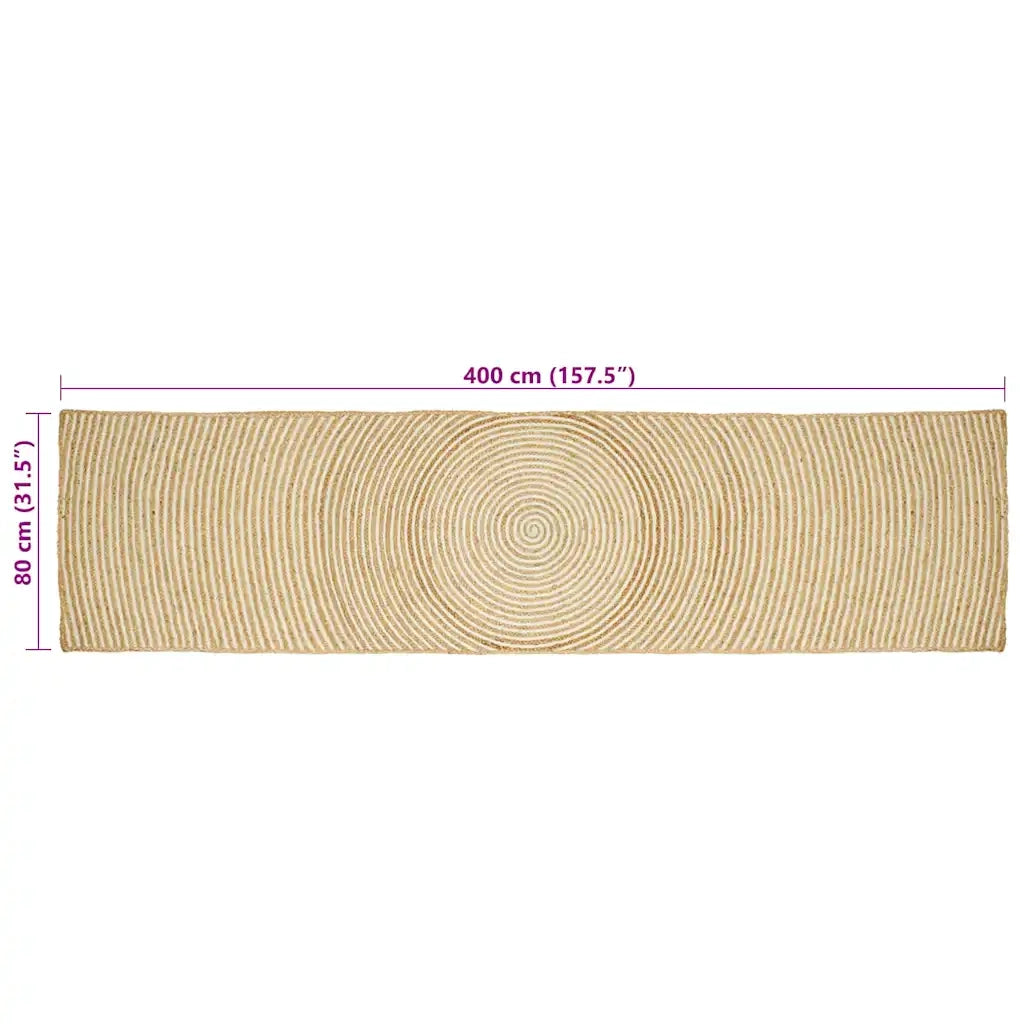 Tappeti per area Bianco 80 x 400 cm Juta 42010718