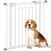 Cancelletto di sicurezza per cani estensibile con doppio blocco ¨C Xylo ¨C 74-80 x 76 cm bianco
