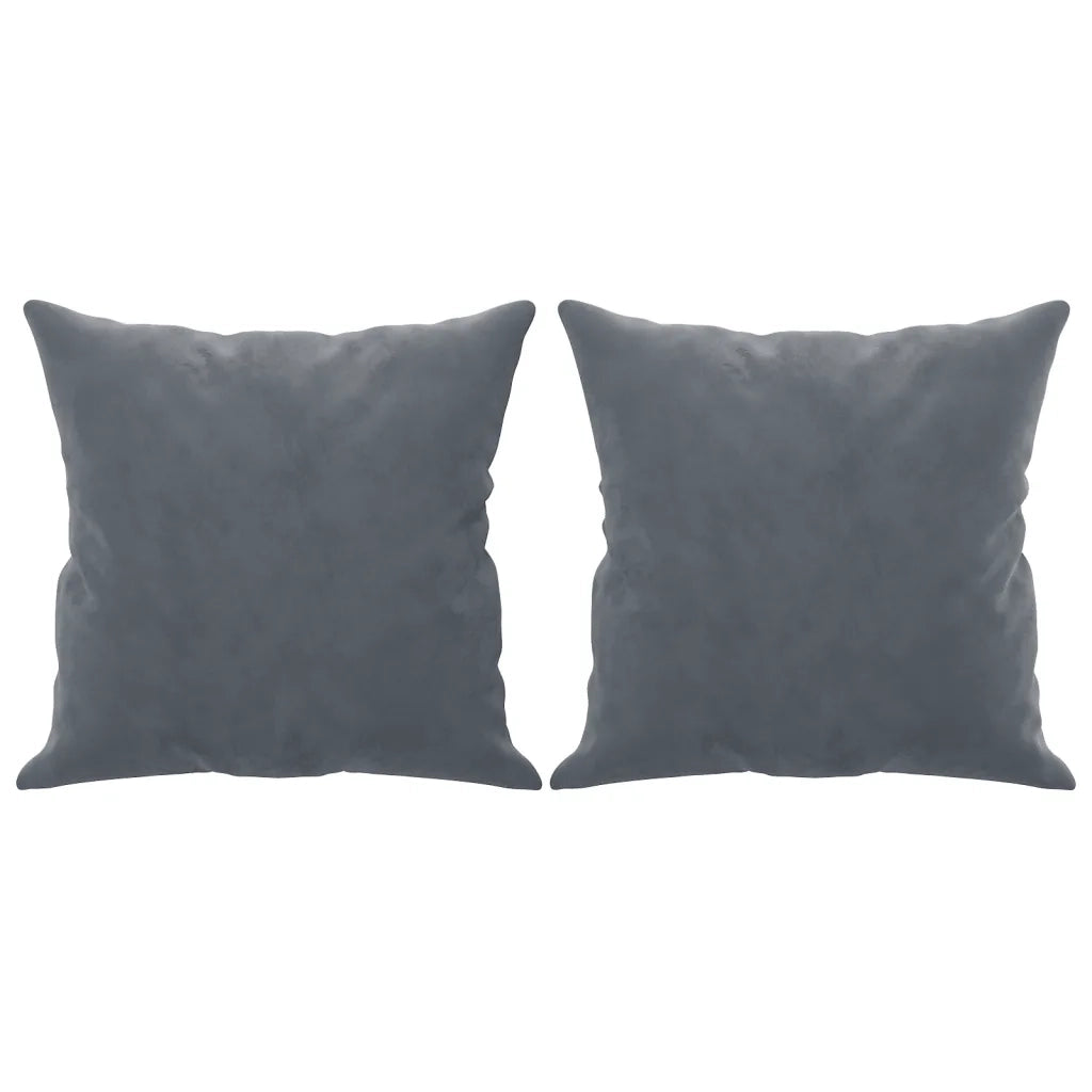 Divano a 2 Posti con Cuscini-Sofa 2 Posti con Cuscini Grigio Scuro 120 cm in Velluto 589988