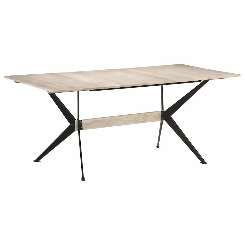 Tavolo da Pranzo 180x90x76 cm in Legno Massello di Mango 321688