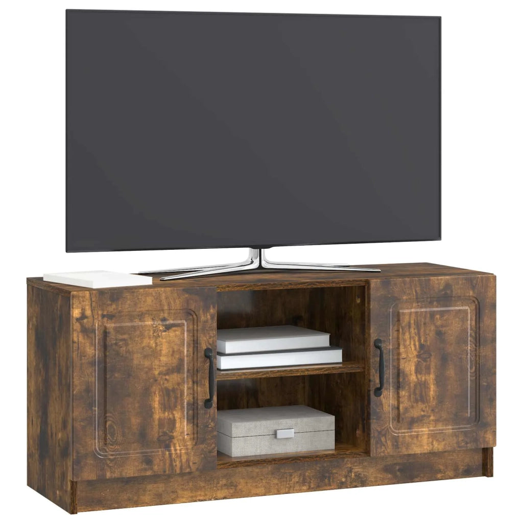 Mobile TV Rovere Fumo 102 x 34,5 x 47 cm Legno ingegnerizzato 895850