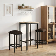 Sgabello da bar 2 pcs Tortora 40 x 32 x 74 cm 8006178