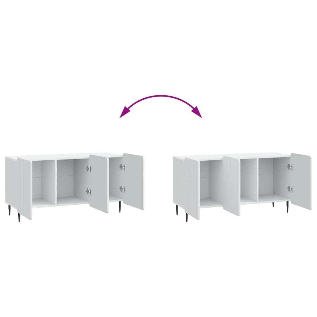 Mobile TV-Credenza per TV Bianco 99 x 34,5 x 52 cm Legno ingegnerizzato