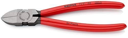 KNIPEX 72 01 180 Tronchese per Resina Sintetica 180 mm con Impugnature Rivestite in Plastica colore Nero