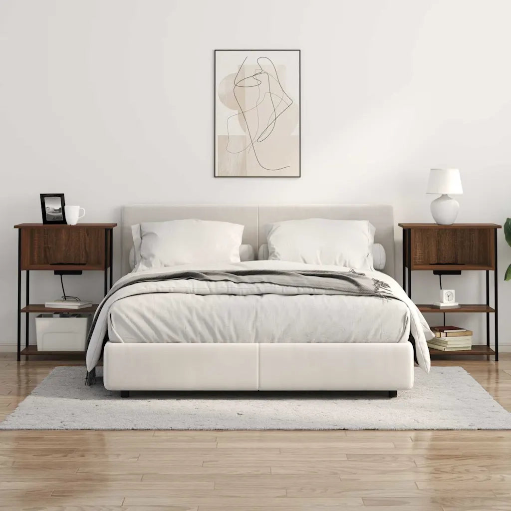 vidaXL Armadio da Notte Rovere marrone 55 x 31 x 76 cm