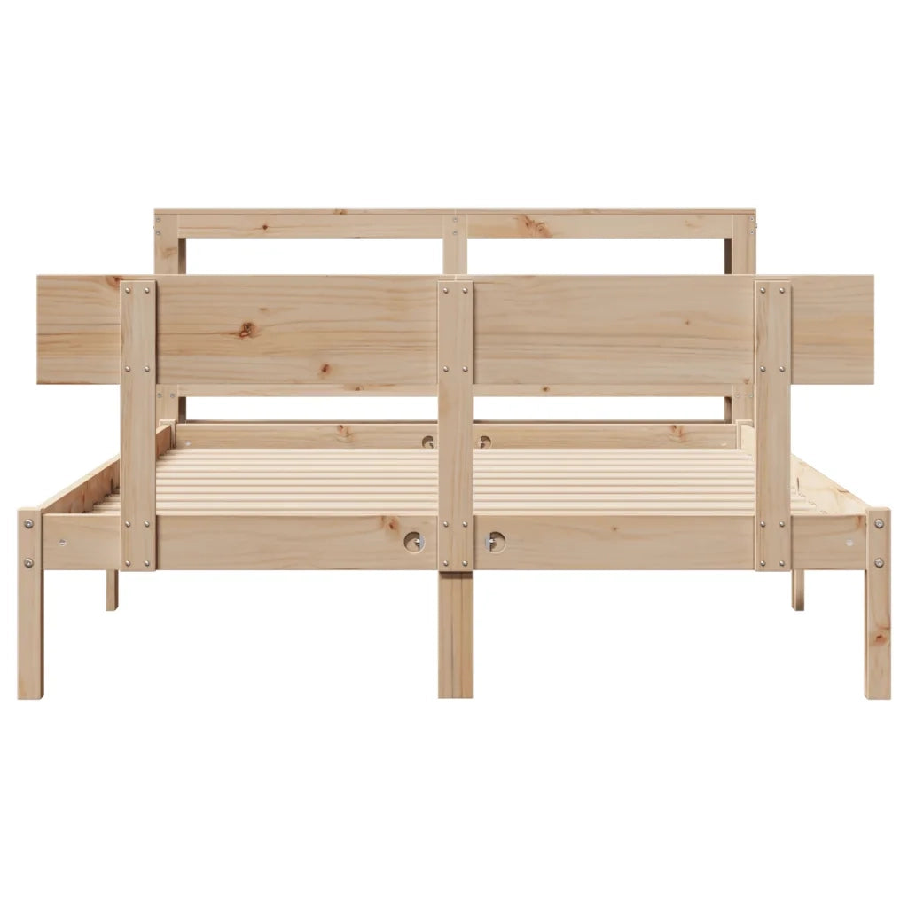 Letto senza Materasso 150x200 cm in Legno Massello di Pino 3305802