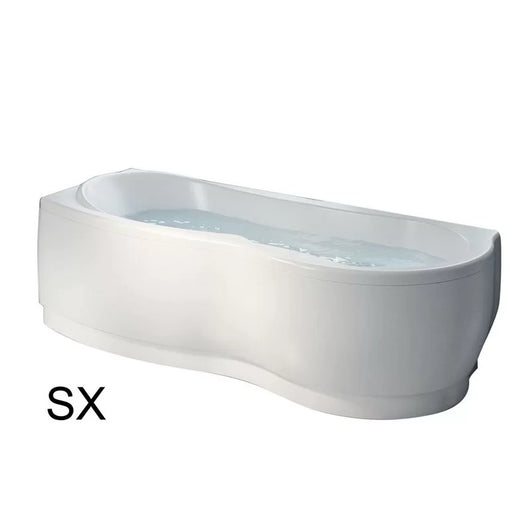 Vasca angolare Hydro 170x70 cm versione DESTRA con telaio serie Venus